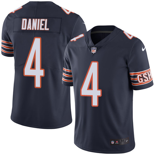 Chicago Bears #4 Chase Daniel Navy Blue Team Color Men's Stitched Vapor Untouchable Limited Jersey Men's