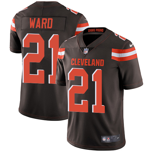Browns #21 Denzel Ward Brown Team Color Youth Stitched Vapor Untouchable Limited Jersey