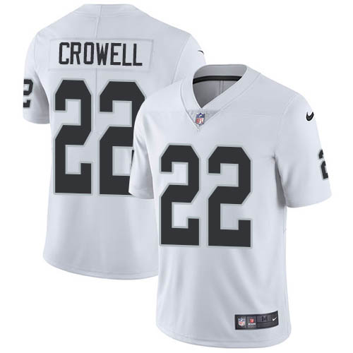 Las Vegas Raiders #22 Isaiah Crowell White Men's Stitched Vapor Untouchable Limited Jersey Men's