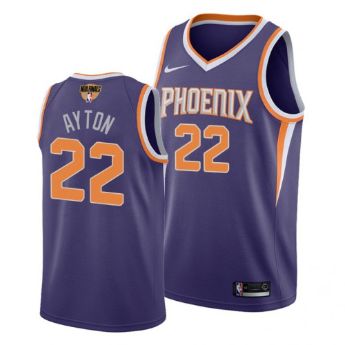 Phoenix Suns #22 Deandre Ayton Youth 2021 Finals Bound Swingman Icon Edition Jersey Purple Youth