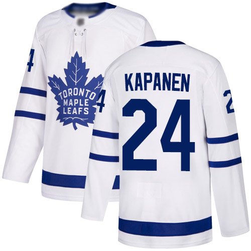 Adidas Maple Toronto Maple Leafs #24 Kasperi Kapanen White Road Authentic Stitched Jersey Men's