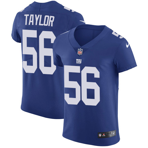 Giants #56 Lawrence Taylor Royal Blue Team Color Men's Stitched Vapor Untouchable Elite Jersey
