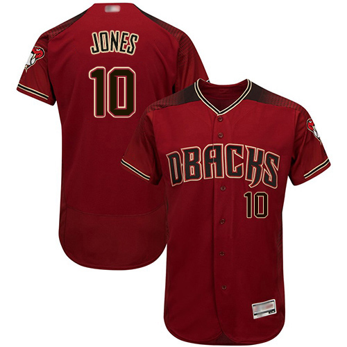 Arizona Diamondbacks #10 Adam Jones Sedona Red Flexbase Authentic Collection Stitched Jersey Men's