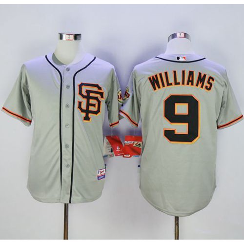 San Francisco Giants #9 Matt Williams Grey Cool Base Road 2 Stitched Jersey Men's
