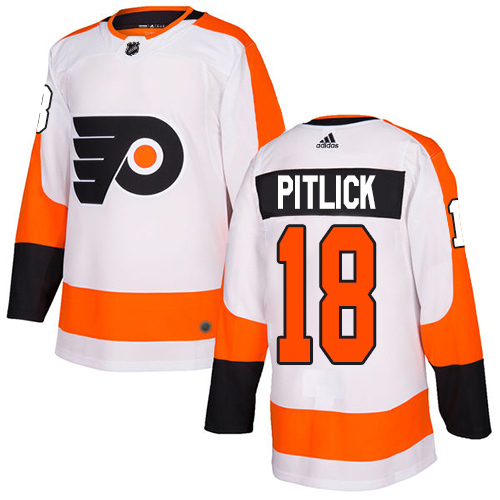 Adidas Philadelphia Flyers #18 Tyler Pitlick White Road Authentic Stitched Youth Jersey Youth