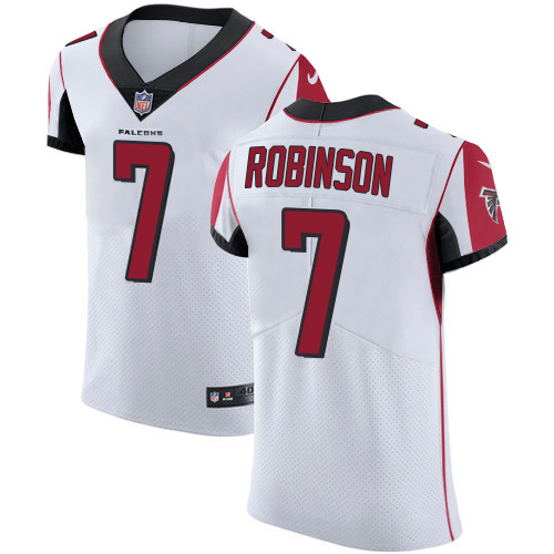 Falcons #7 Bijan Robinson White Men's Stitched New Elite Jersey