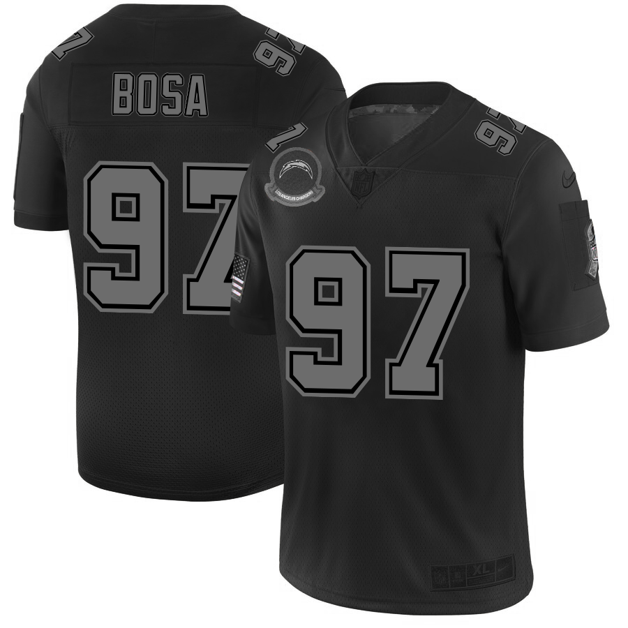Los Angeles Chargers #97 Joey Bosa Men's Black 2019 Salute To Service Limited Stitched Jersey