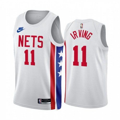Brooklyn Nets #11 Kyrie Irving White 2022-23 Mens Classic Edition Jersey Mens