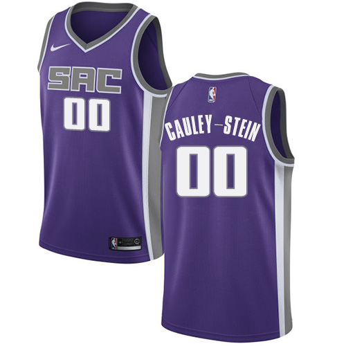 Sacramento Kings #00 Willie Cauley-Stein Purple Swingman Icon Edition Jersey Mens