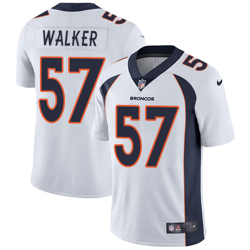 Denver Broncos #57 Demarcus Walker White Men's Stitched Vapor Untouchable Limited Jersey Men's
