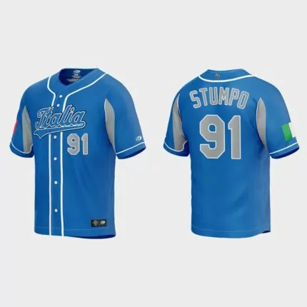 Mitchell Stumpo Italy Baseball 2023 World Baseball Classic Jersey – Royal