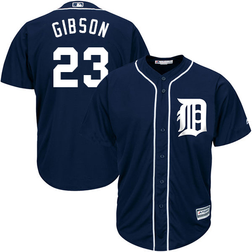 Detroit Tigers #23 Kirk Gibson Navy Blue Cool Base Stitched Youth Jersey Youth