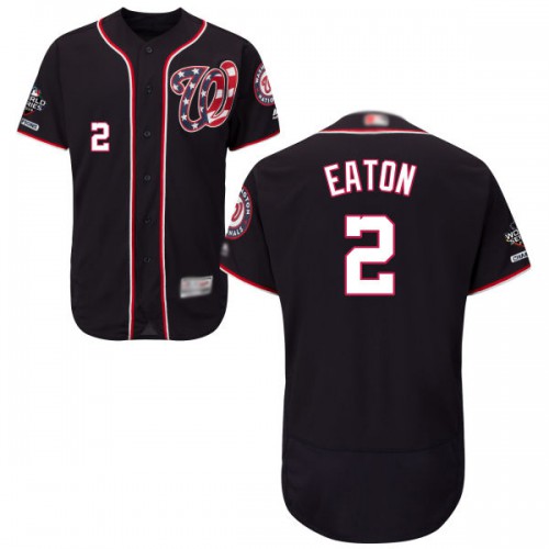 Washington Nationals #2 Adam Eaton Navy Blue Flexbase Authentic Collection 2019 World Series Champions Stitched Jersey Men's