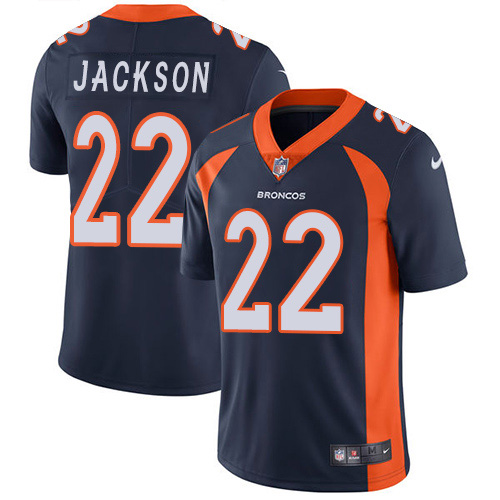 Denver Broncos #22 Kareem Jackson Navy Blue Alternate Men's Stitched Vapor Untouchable Limited Jersey Men's