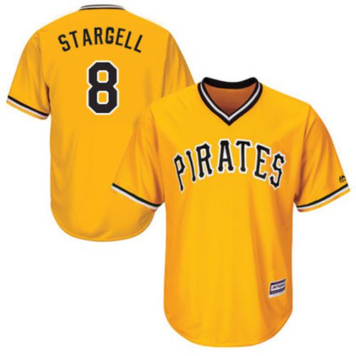 Pittsburgh Pirates #8 Willie Stargell Gold New Cool Base Stitched Jersey Men's