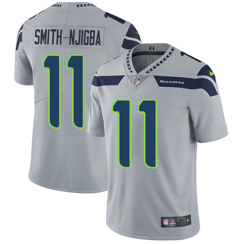 Seahawks #11 Jaxon Smith-Njigba Grey Alternate Youth Stitched Vapor Untouchable Limited Jersey
