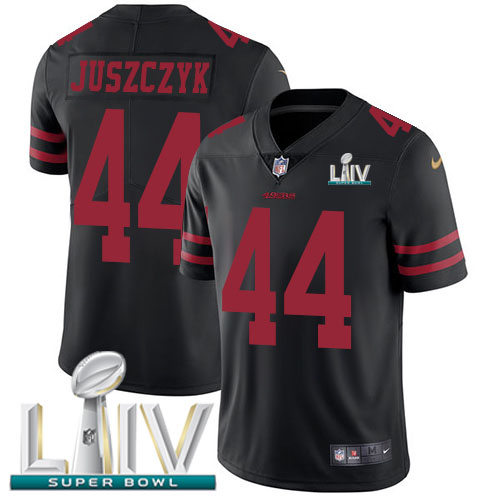 49ers #44 Kyle Juszczyk Black Super Bowl LIV 2020 Alternate Youth Stitched Vapor Untouchable Limited Jersey
