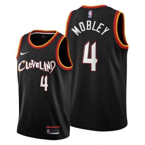 Cleveland Cleveland Cavaliers #4 Evan Mobley Black Jersey Mens