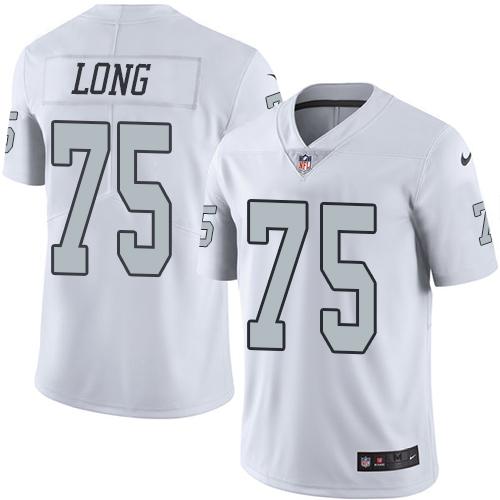 Las Vegas Raiders #75 Howie Long White Men's Stitched Limited Rush Jersey Men's