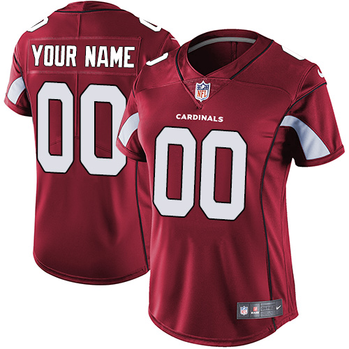 Arizona Cardinals Customized Red Team Color Stitched Vapor Untouchable Limited Women's Jersey