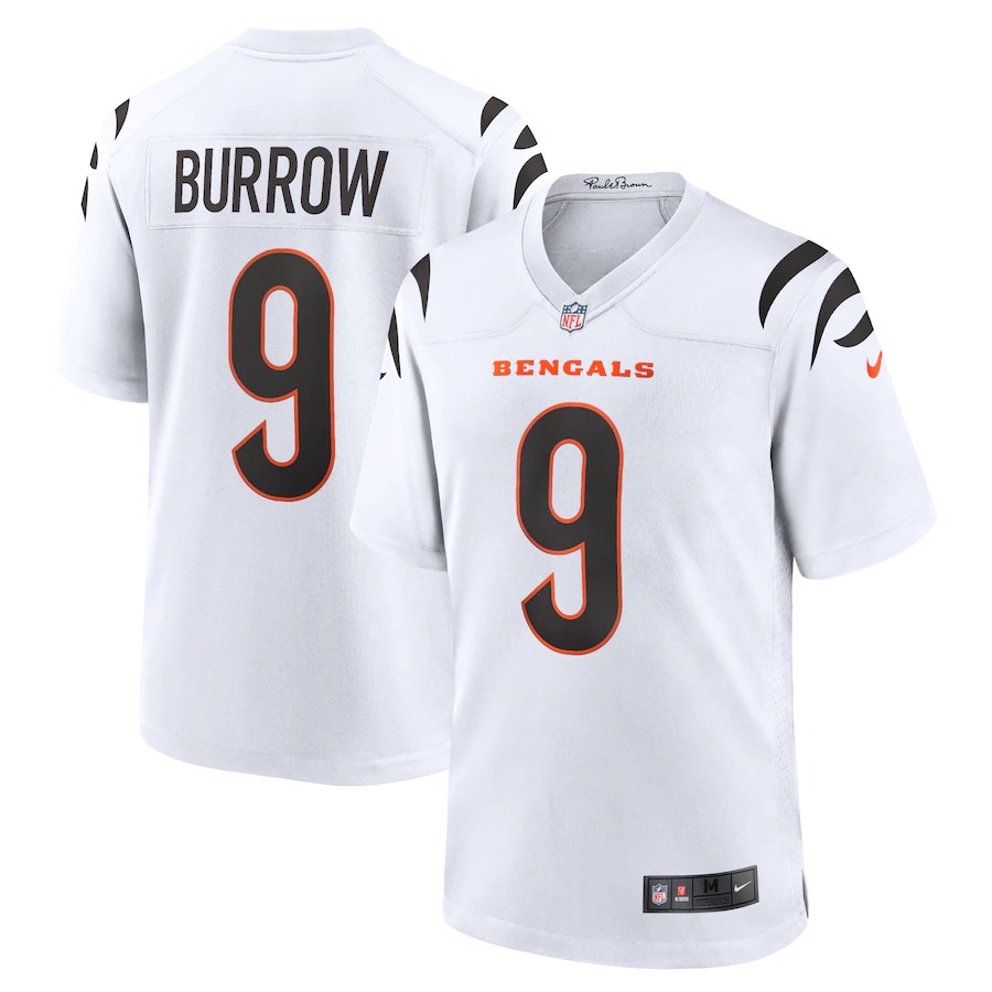 Cincinnati Bengals #9 Joe Burrow White Youth Game Jersey
