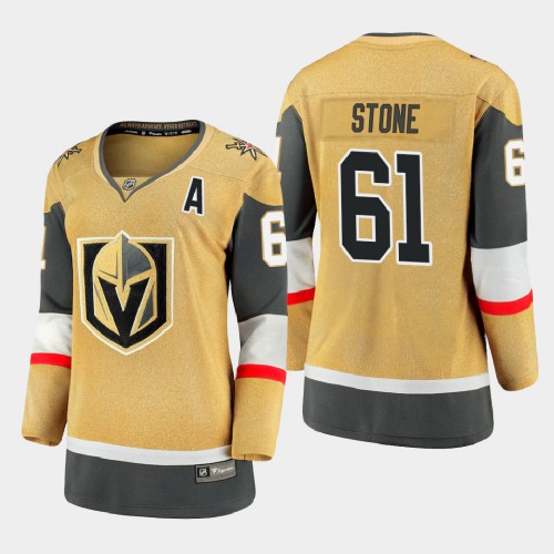 Vegas Golden Vegas Golden Knights #61 Mark Stone Women 2020-21 Player Alternate Stitched Jersey Gold Womens