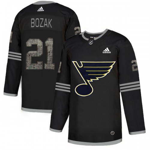 Adidas St. Louis Blues #21 Tyler Bozak Black Authentic Classic Stitched Jersey Men's