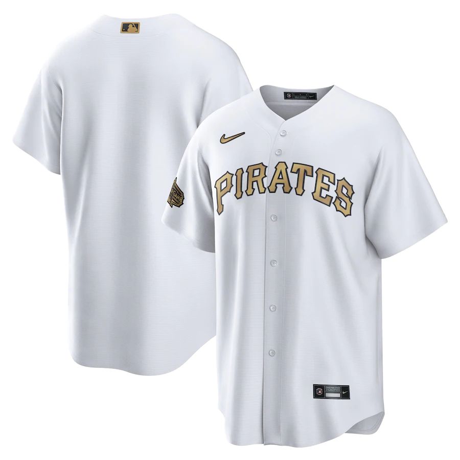 Pittsburgh Pirates Blank Men's White 2022 All-Star Game Replica Jersey
