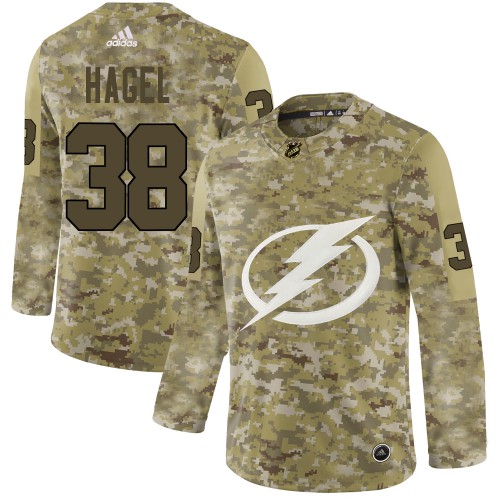 Adidas Tampa Bay Lightning #38 Brandon Hagel Camo Authentic Stitched Jersey Men's