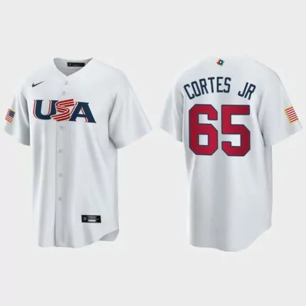Nestor Cortes Jr. New York Yankees 2023 World Baseball Classic USA Replica Jersey – White