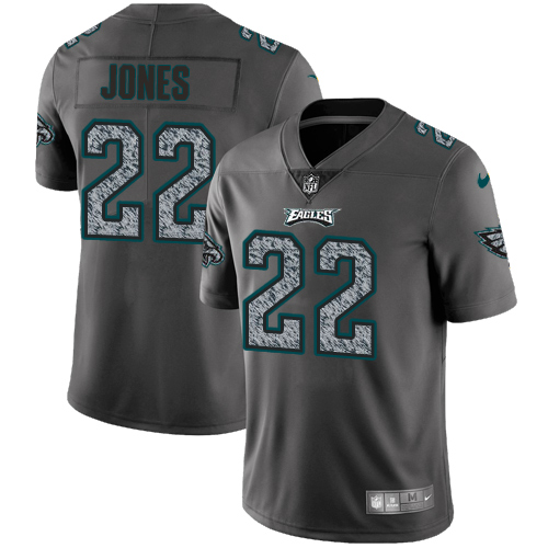 Philadelphia Eagles #22 Sidney Jones Gray Static Youth Stitched Vapor Untouchable Limited Jersey Youth