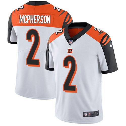 Bengals #2 Evan McPherson White Youth Stitched Vapor Untouchable Limited Jersey