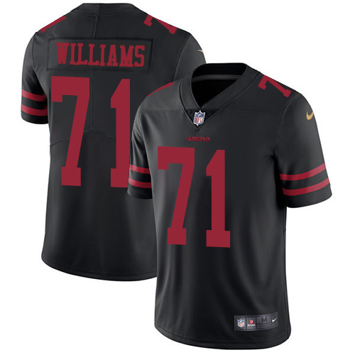 San Francisco San Francisco 49ers #71 Trent Williams Black Alternate Men's Stitched Vapor Untouchable Limited Jersey Men's