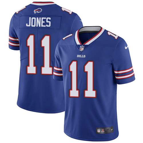 Buffalo Bills #11 Zay Jones Royal Blue Team Color Men's Stitched Vapor Untouchable Limited Jersey Men's