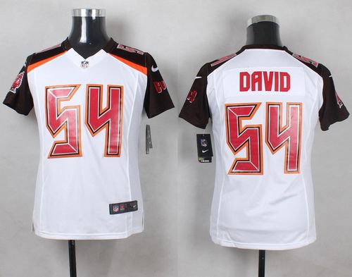 Buccaneers #54 Lavonte David White Youth Stitched New Elite Jersey