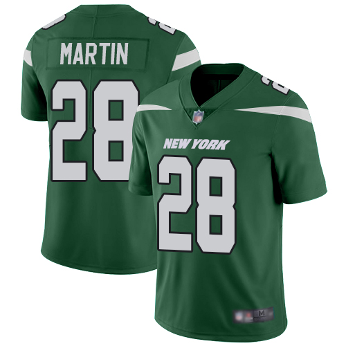 Jets #28 Curtis Martin Green Team Color Men's Stitched Vapor Untouchable Limited Jersey