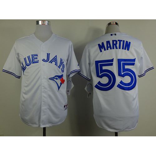 Toronto Blue Jays #55 Russell Martin White Stitched Jersey Men's