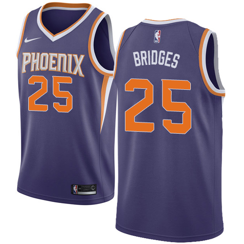 Phoenix Suns #25 Mikal Bridges Purple Swingman Icon Edition Jersey Mens