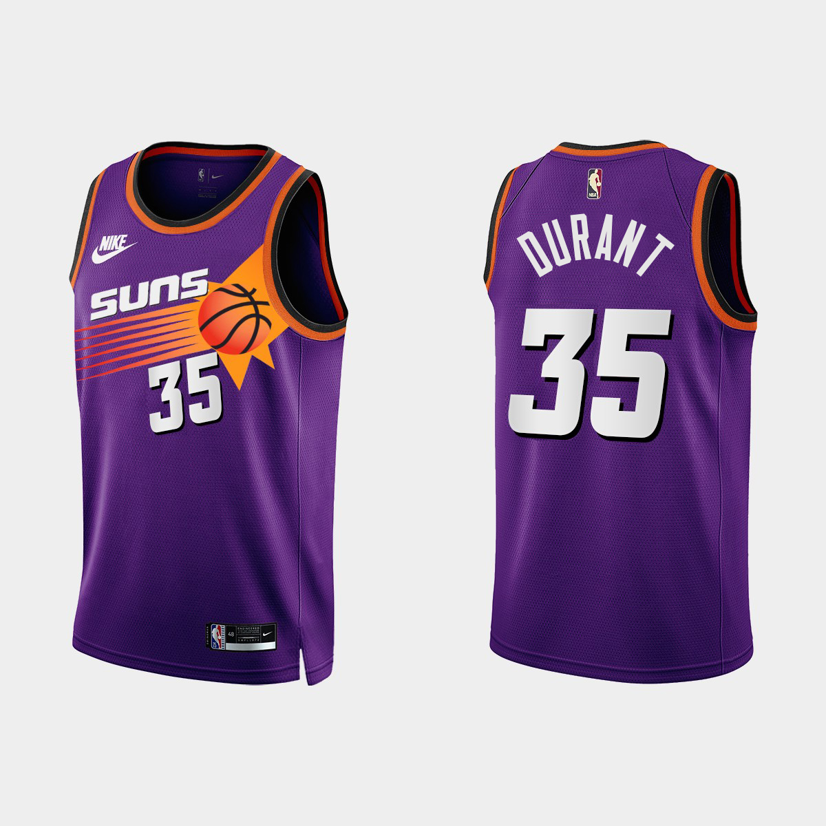 Phoenix Suns #35 Kevin Durant Purple Men's 2022-23 Classic Edition Jersey