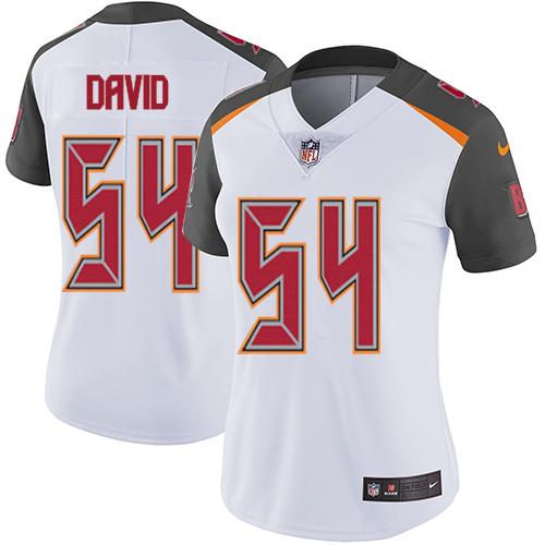 Buccaneers #54 Lavonte David White Women's Stitched Vapor Untouchable Limited Jersey