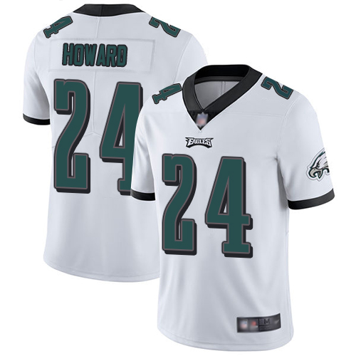 Philadelphia Eagles #24 Jordan Howard White Youth Stitched Vapor Untouchable Limited Jersey Youth