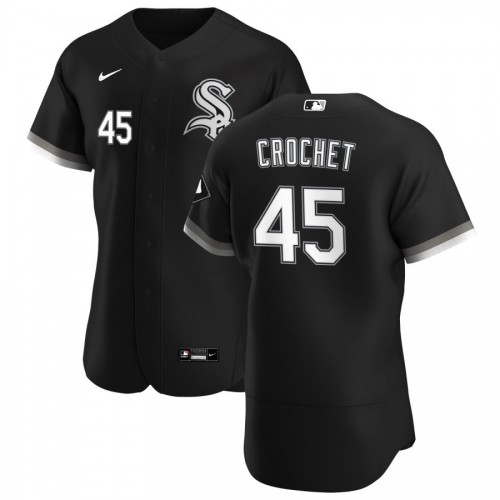 Chicago Chicago White Sox #45 Garrett Crochet Men's Black Alternate 2020 Authentic Player Jersey Men's