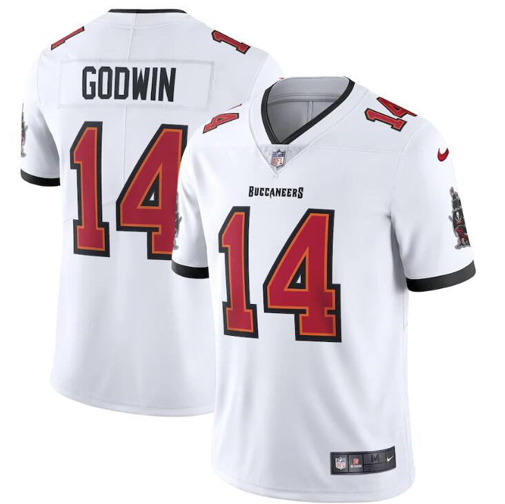 Tampa Bay Buccaneers #14 Chris Godwin Men's White Vapor Limited Jersey