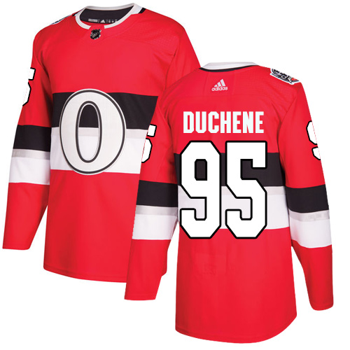 Adidas Ottawa Senators #95 Matt Duchene Red Authentic 2017 100 Classic Stitched Youth Jersey Youth