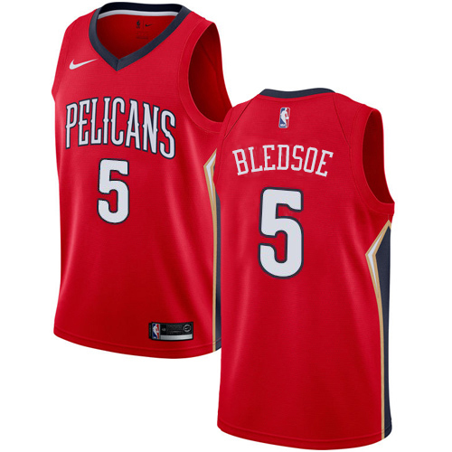 New Orleans Pelicans #5 Eric Bledsoe Red Youth Swingman Statement Edition Jersey Youth