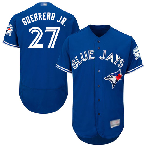 Toronto Blue Jays #27 Vladimir Guerrero Jr. Blue Flexbase Authentic Collection Stitched Jersey Men's