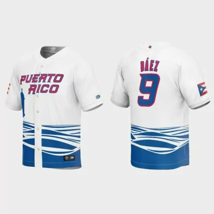 Javier Baez Puerto Rico Baseball 2023 World Baseball Classic Jersey – White
