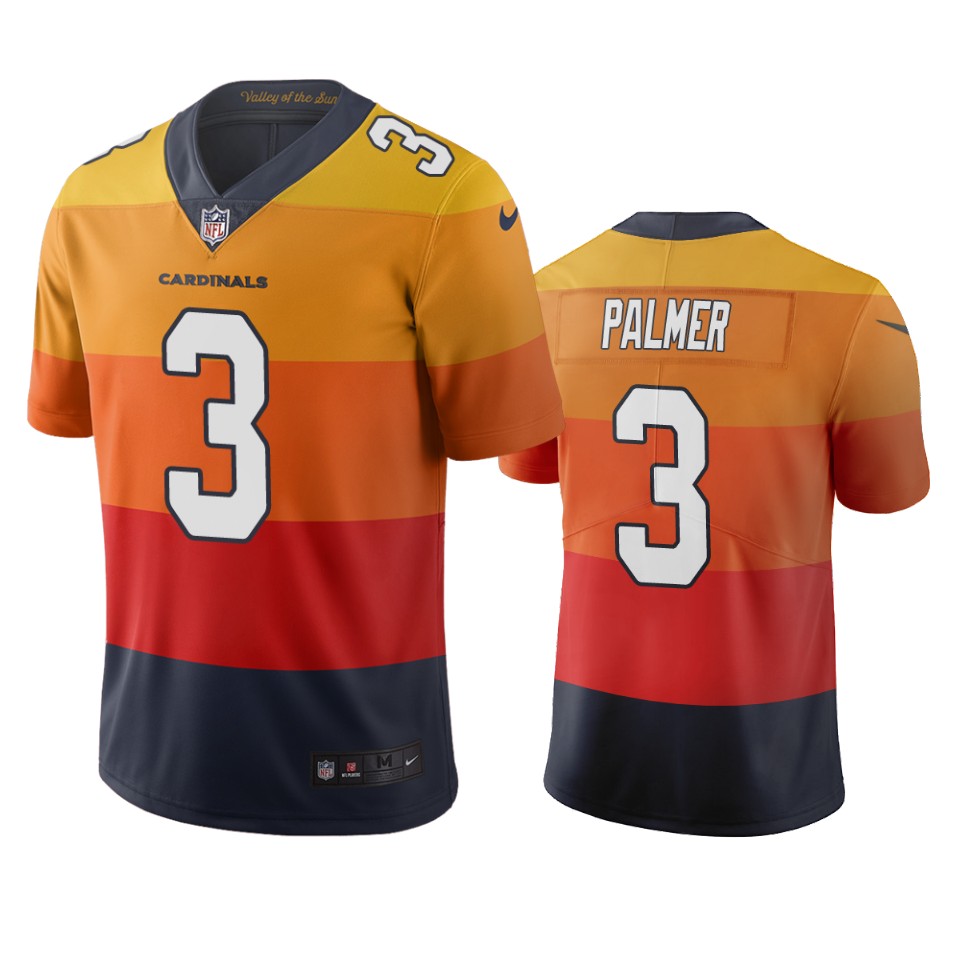 Arizona Cardinals #3 Carson Palmer Sunset Orange Vapor Limited City Edition Jersey