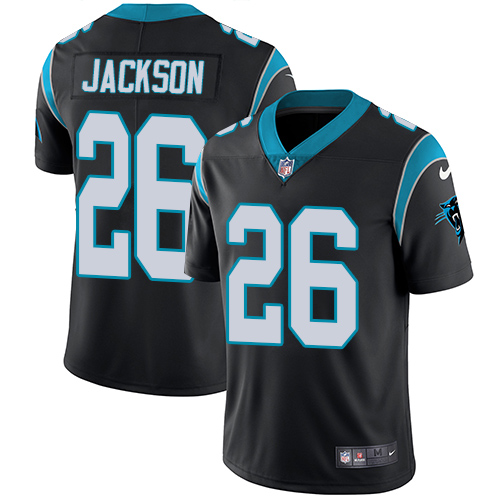 Carolina Panthers #26 Donte Jackson Black Team Color Youth Stitched Vapor Untouchable Limited Jersey Youth