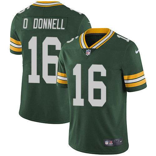 Packers #16 Pat O'Donnell Green Team Color Youth Stitched Vapor Untouchable Limited Jersey